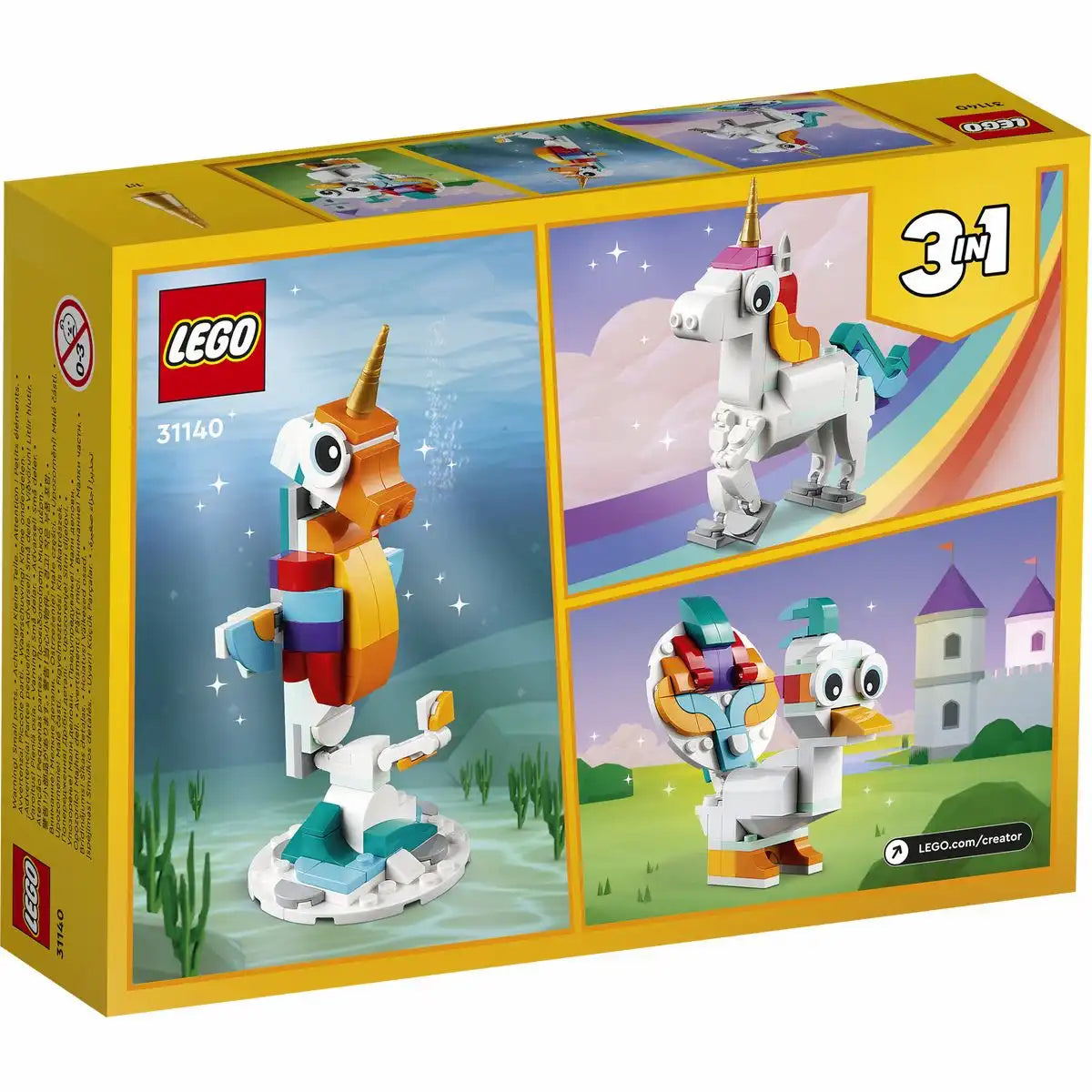 LEGO CREATOR 3in1 Magisches Einhorn 31140