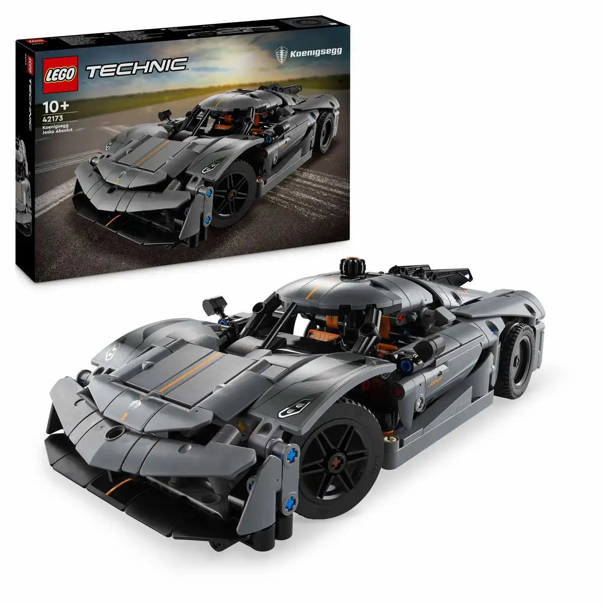 LEGO TECHNIC Königsegg Jesko Absolut Supersportwagen in grau 42173