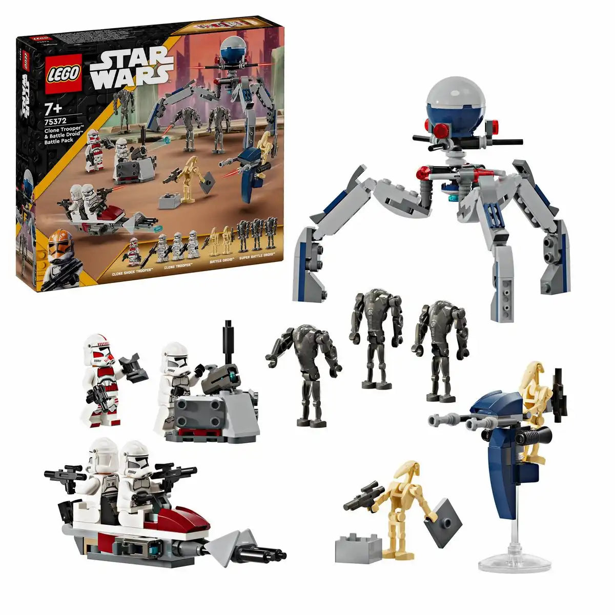 LEGO STAR WARS Clone Trooper & Battle Droid Battle Pack 75372