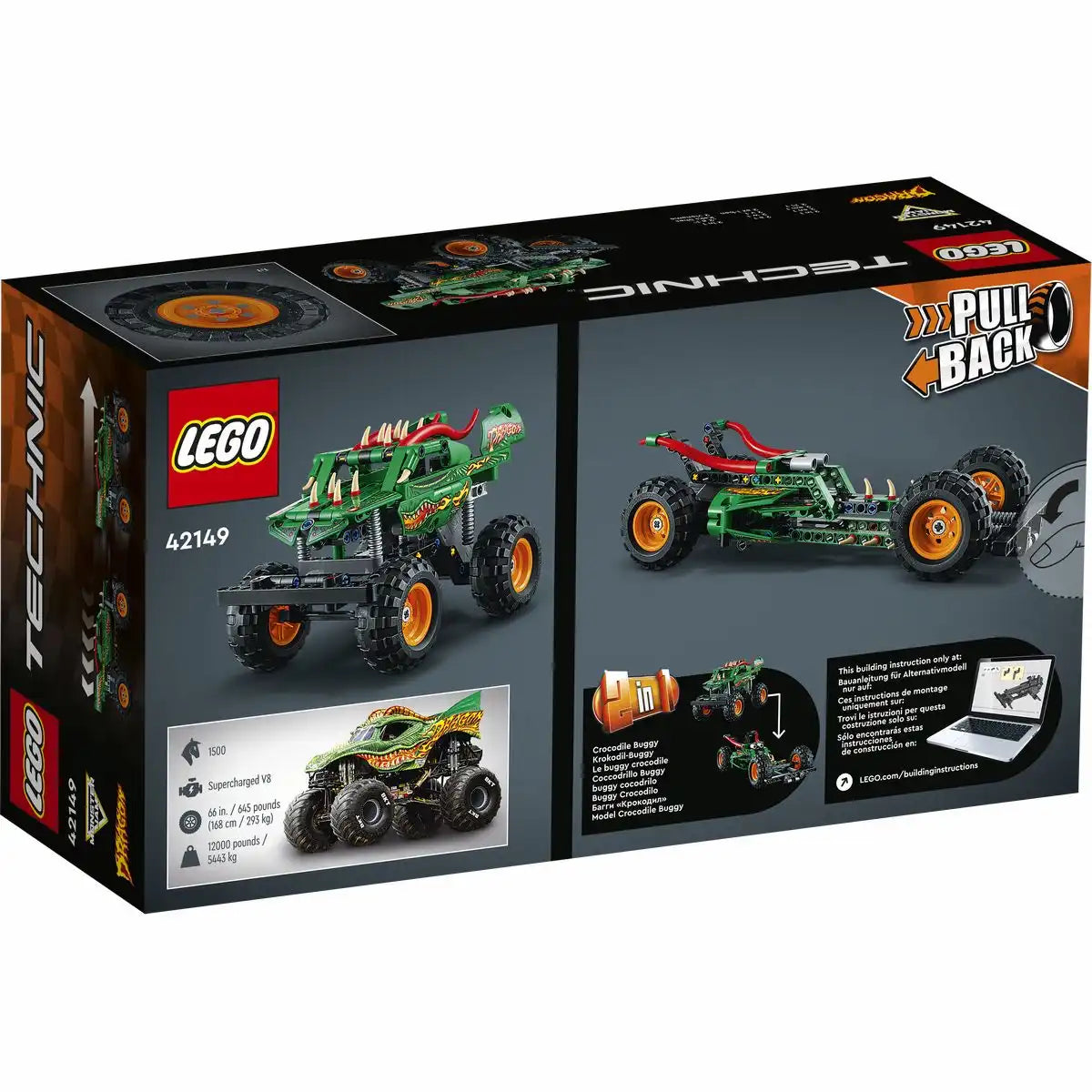 LEGO TECHNIC Monster Jam Dragon 42149