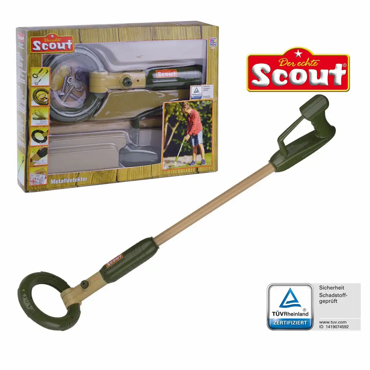 Scout Metalldetektor 3teilig 74 cm