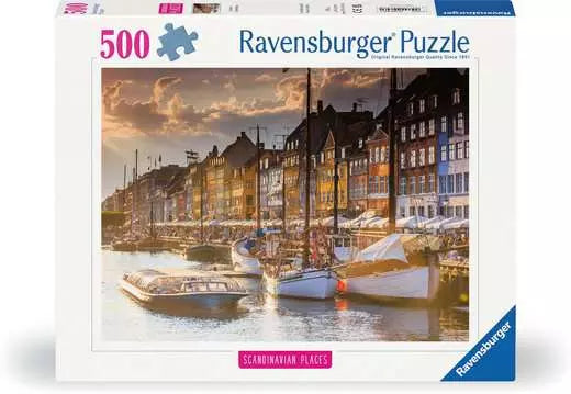 Puzzle 500 Teile - Sonnenuntergang in Kopenhagen