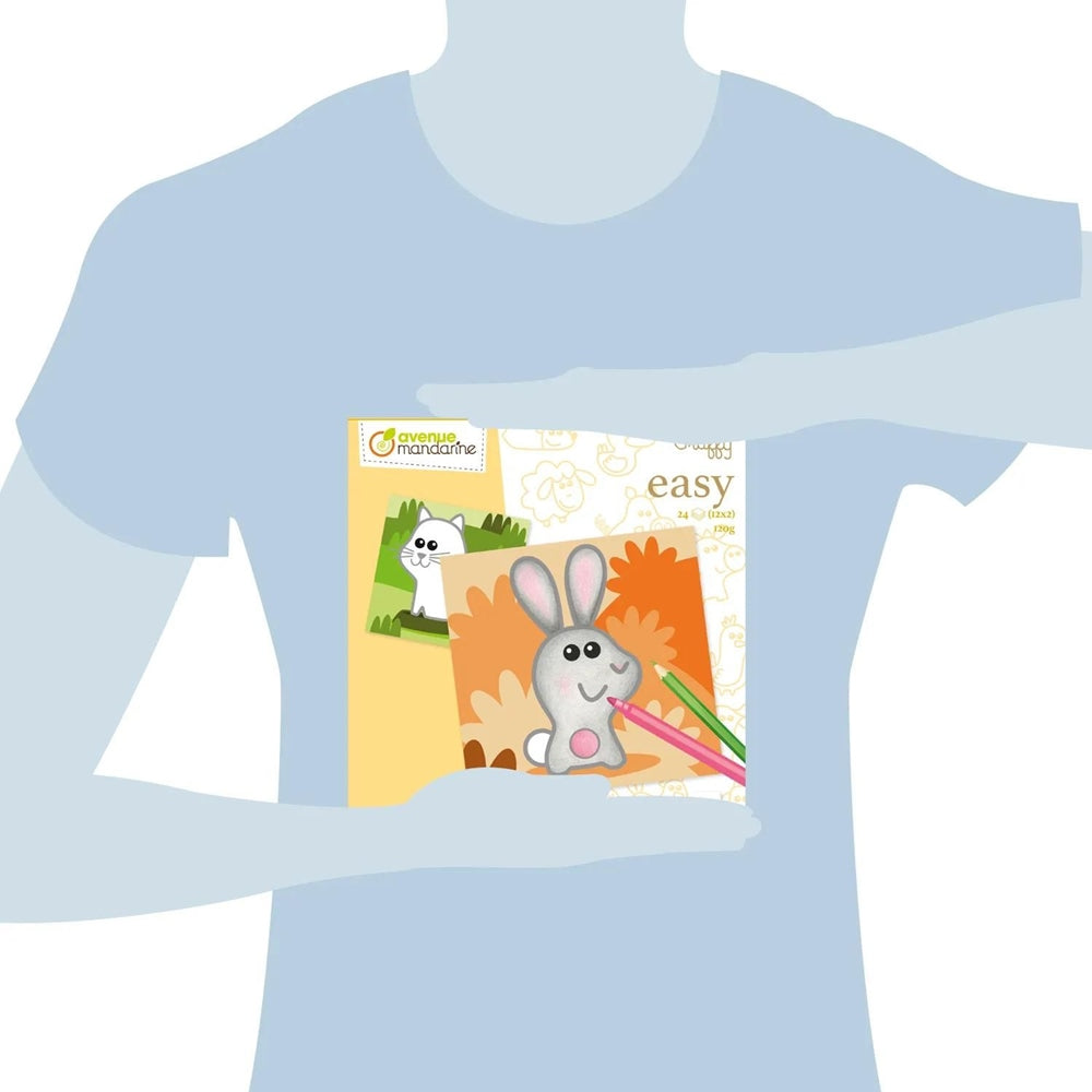 Malbuch Graffy Easy Tiere auf dem Bauernhof Gelb