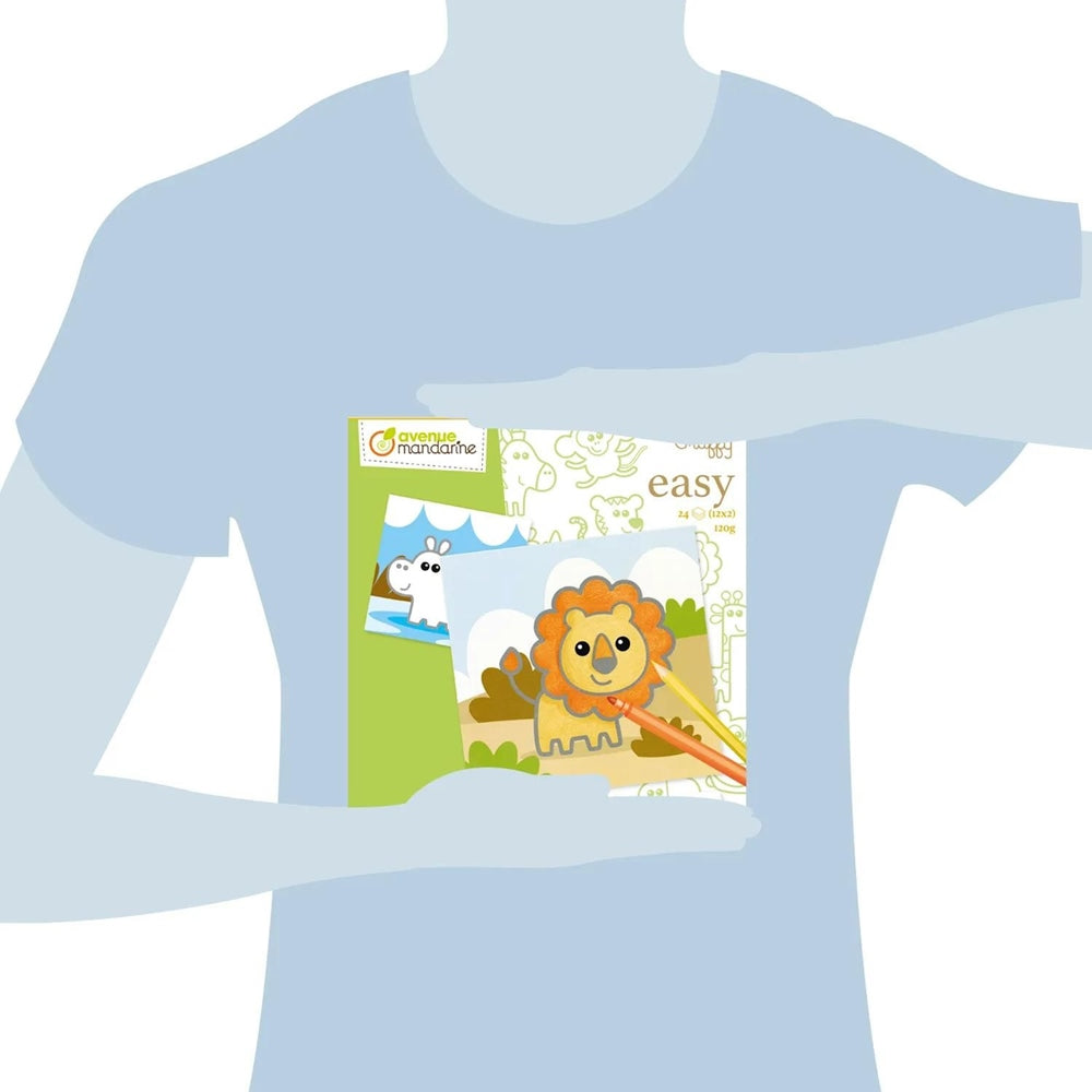 Malbuch Graffy Easy Wildtiere Grün