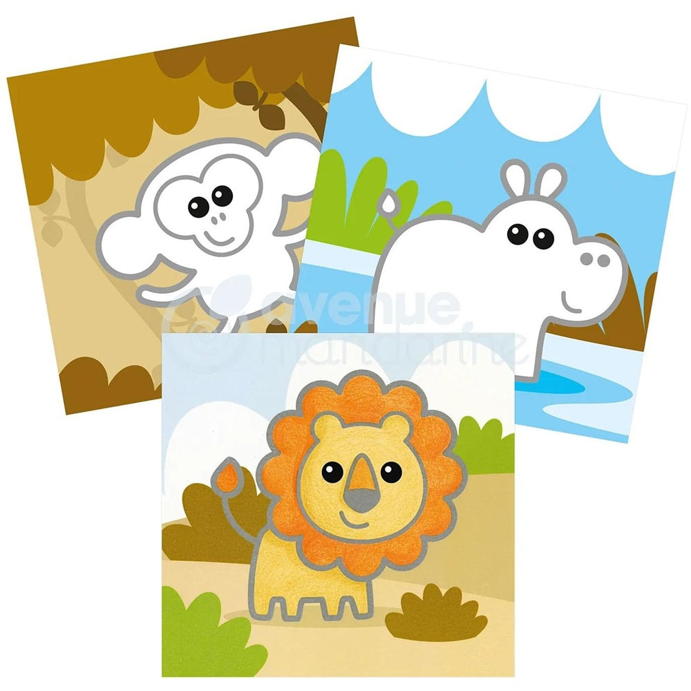 Malbuch Graffy Easy Wildtiere Grün