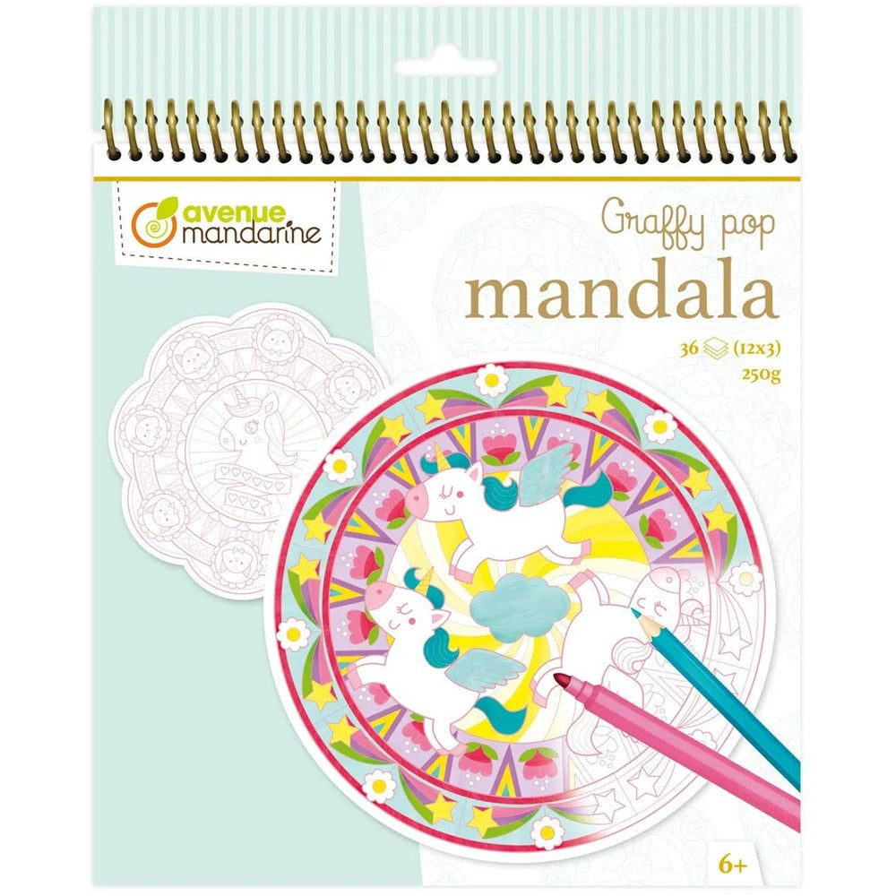 Graffy Mandala Magie Einhorn