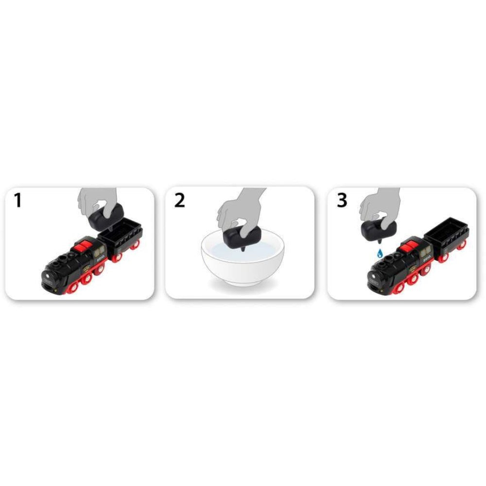 Brio Batterie-Dampflok mit Wassertank 33884