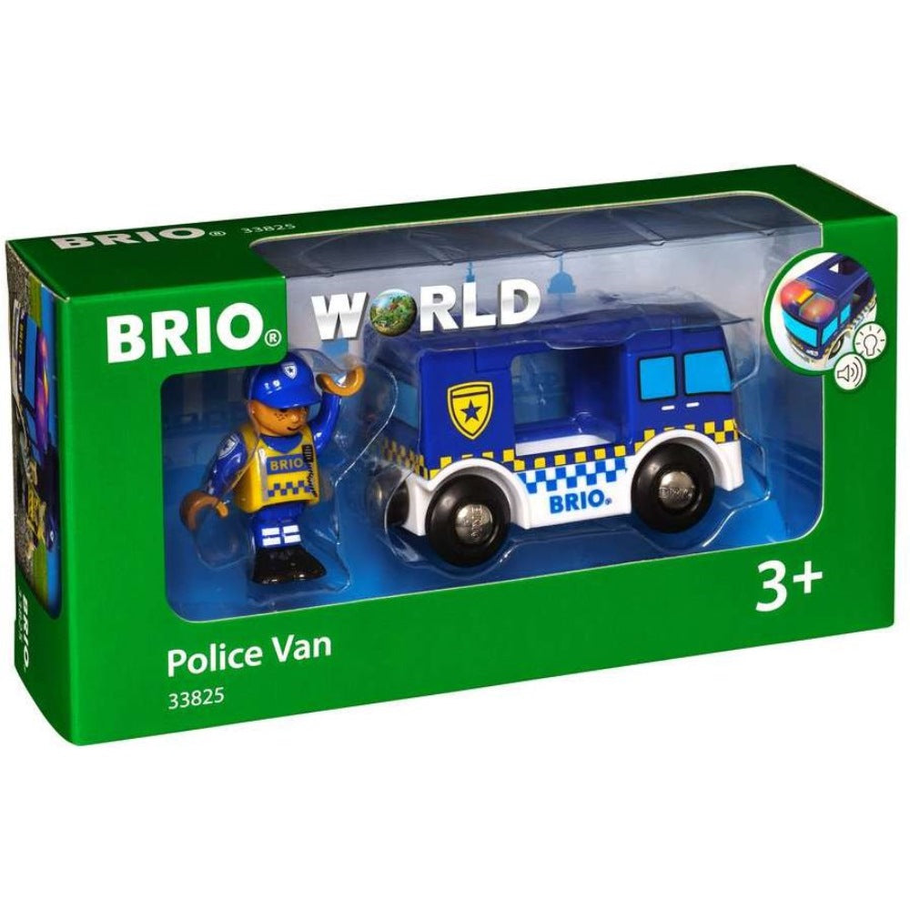 Brio Polizeiwagen mit Licht und Sound 33825