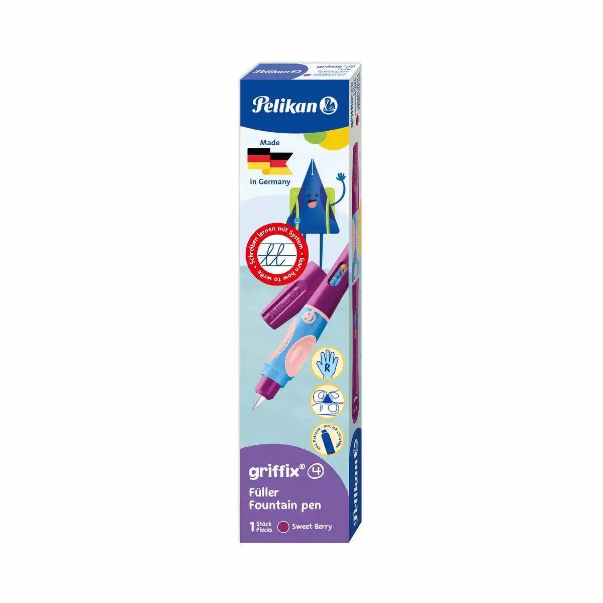 Pelikan Füller griffix für Rechtshänder A sweetberry