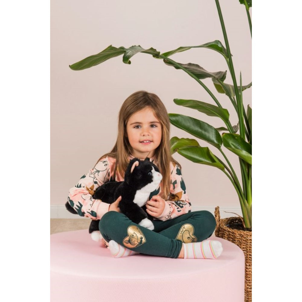 Kuscheltier Schlenkerkatze schwarz 30 cm