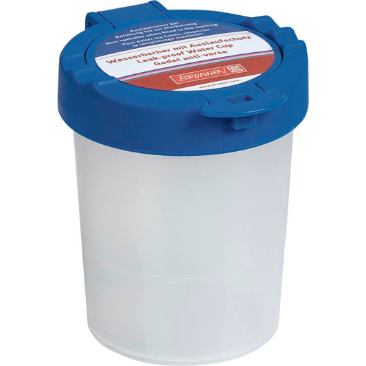 Wasserbecher mit Deckel, blau