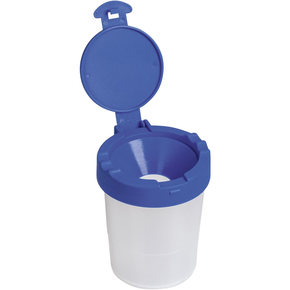 Wasserbecher mit Deckel, blau