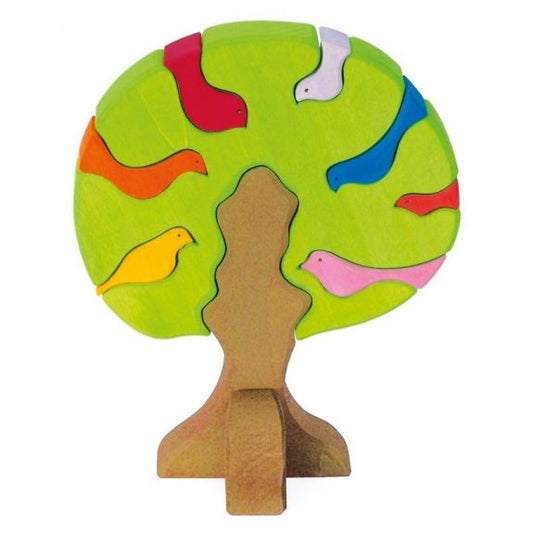 Vogelbaum, 9-teilig,  bunt, hell