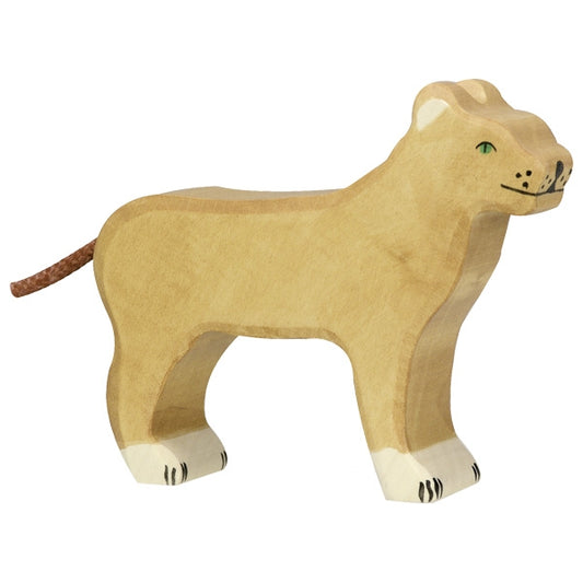 Holztiger Löwin