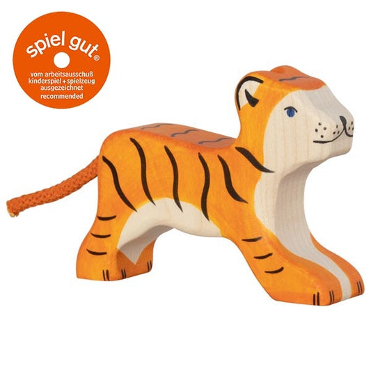 Holztiger Tiger klein laufend
