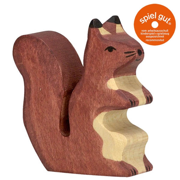 Holztiger Eichhörnchen braun
