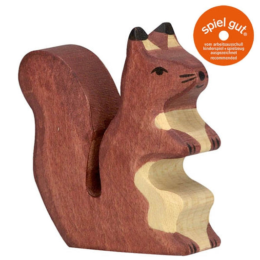 Holztiger Eichhörnchen braun