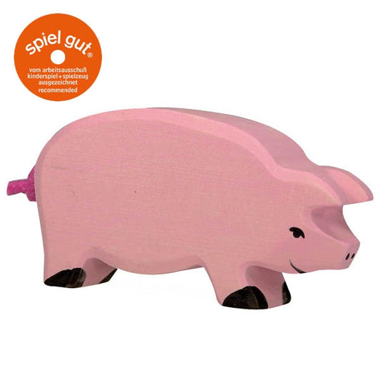 Holztiger Schwein