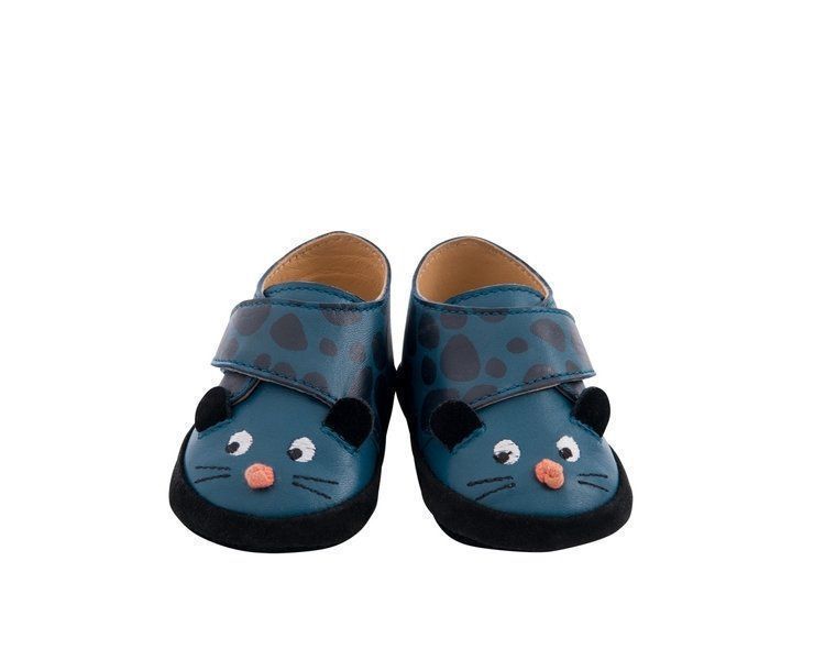 Baby-Lederschuhe blau Dans la jungle 0/6 Monate