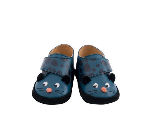 Baby-Lederschuhe blau Dans la jungle 0/6 Monate