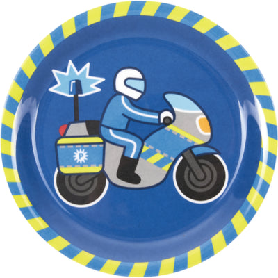 Melamin-Teller Polizei