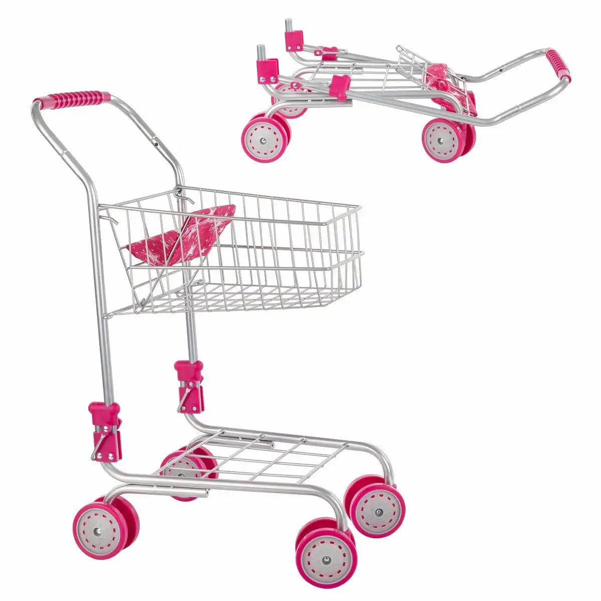 Einkaufswagen aus Metall, Klappbar