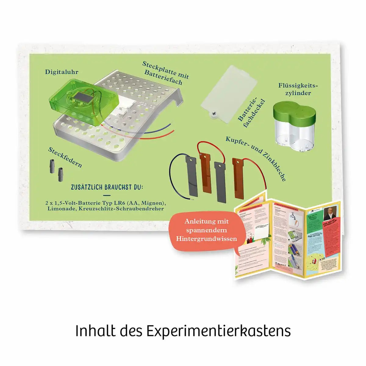 Experimentierkasten Limo Uhr