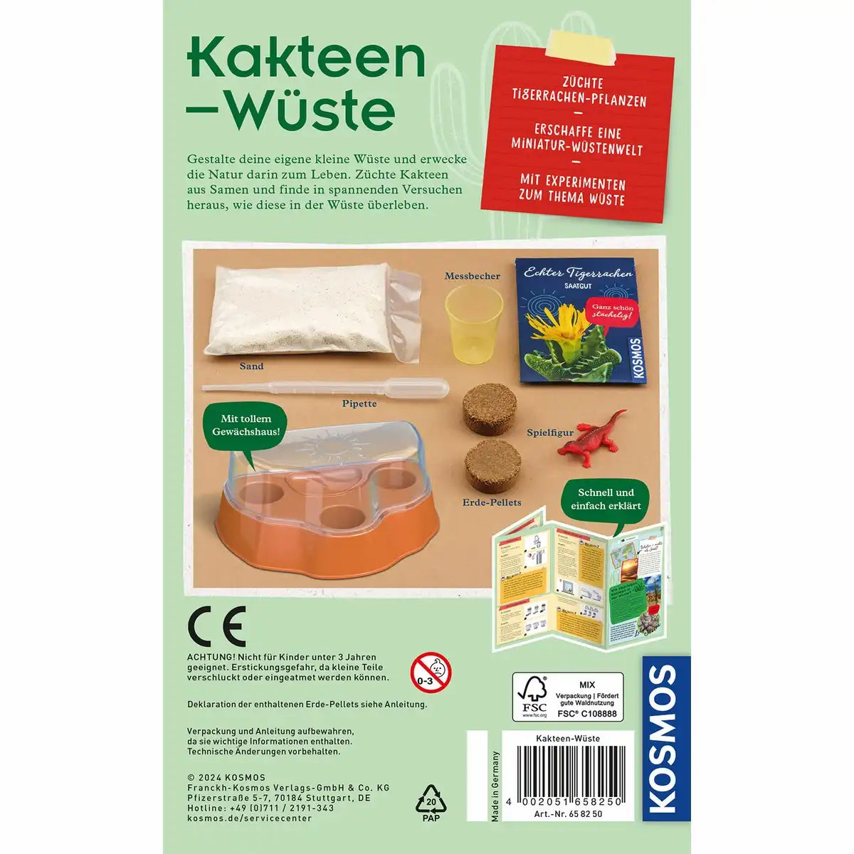 Experimentierkasten Kakteen-Wüste