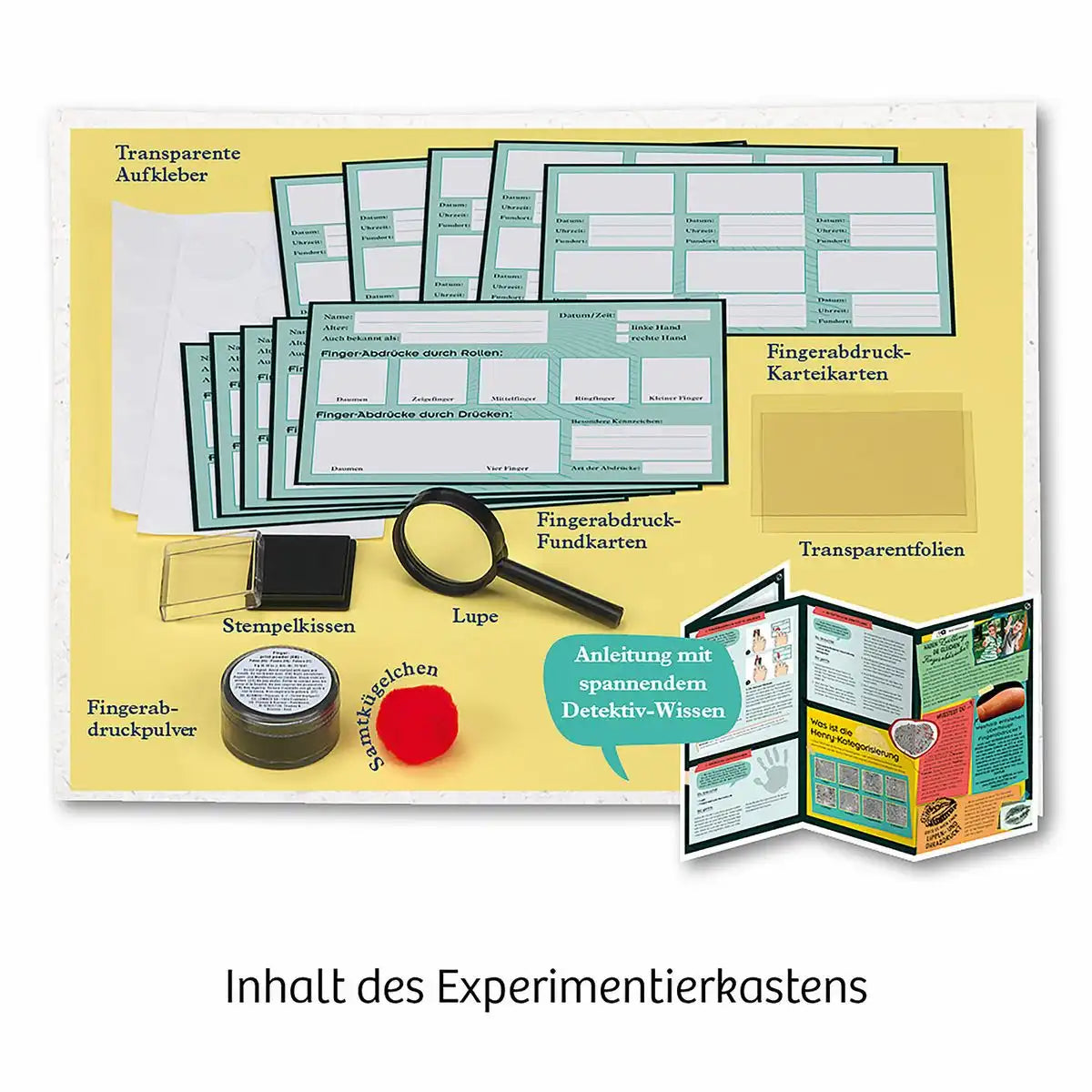 Experimentierset Finger-Abdrücke