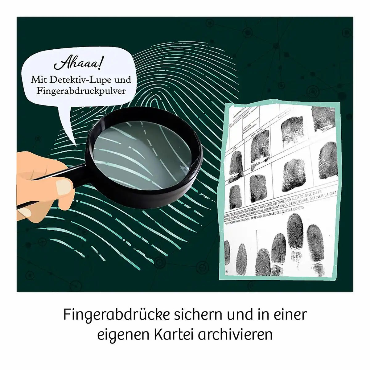 Experimentierset Finger-Abdrücke