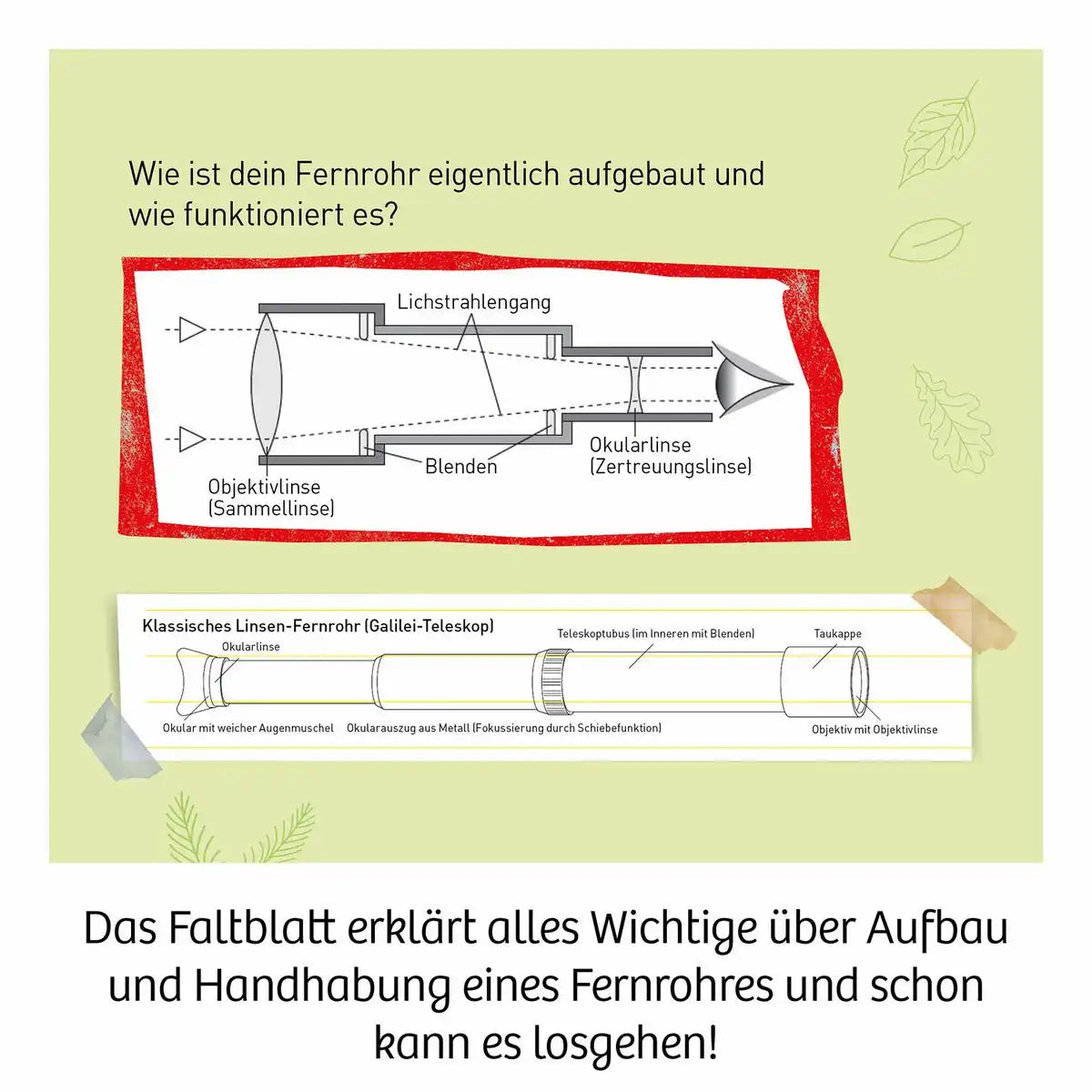 Fernrohr mit 12fach Vergrößerung