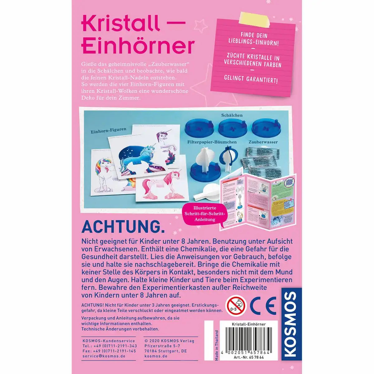 Experimentierset Kristsall-EInhörner