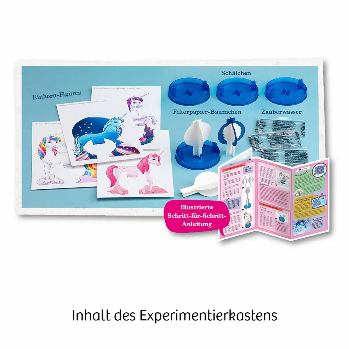Experimentierset Kristsall-EInhörner