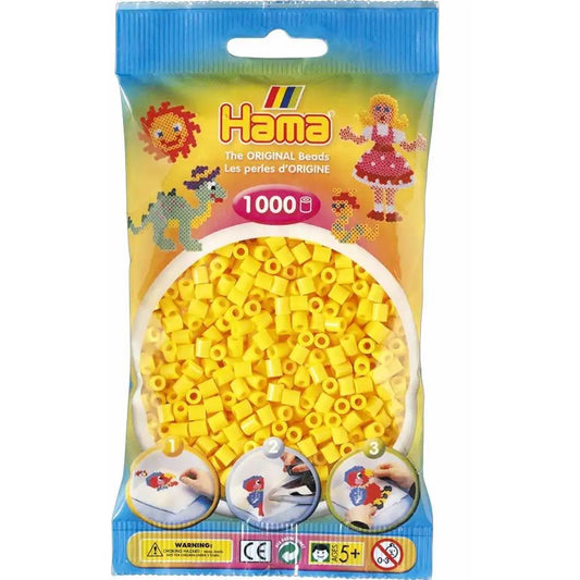 Hama Bügelperlen midi gelb 1000 Stück Beutel