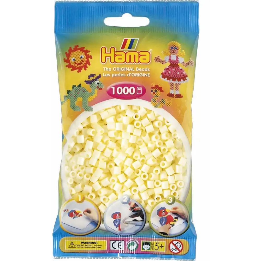 Hama Bügelperlen midi Creme 1000 Stück Beutel