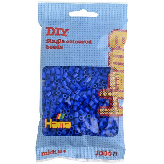 Hama Bügelperlen midi blau 1000 Stück Beutel