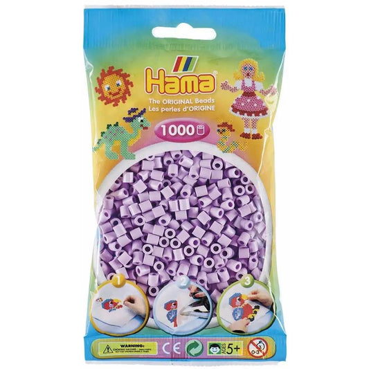 Hama Bügelperlen midi pastellflieder 1000 Stück Beutel