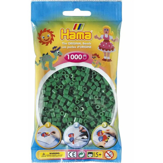 Hama Bügelperlen midi grün 1000 Stück Beutel