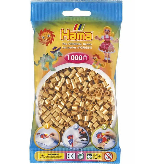 Hama Bügelperlen midi gold 1000 Stück Beutel