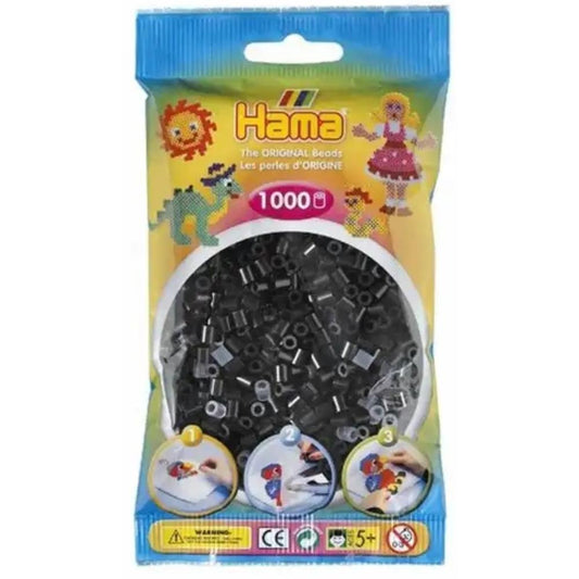 Hama Bügelperlen midi schwarz 1000 Stück Beutel