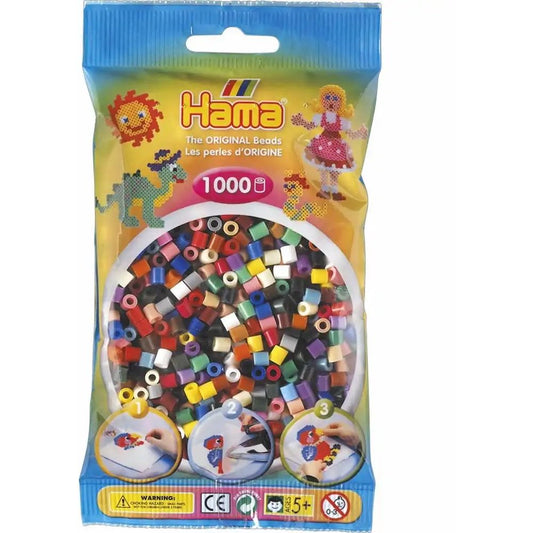 Hama Bügelperlen midi Volltonfarben 1000 Stück Beutel