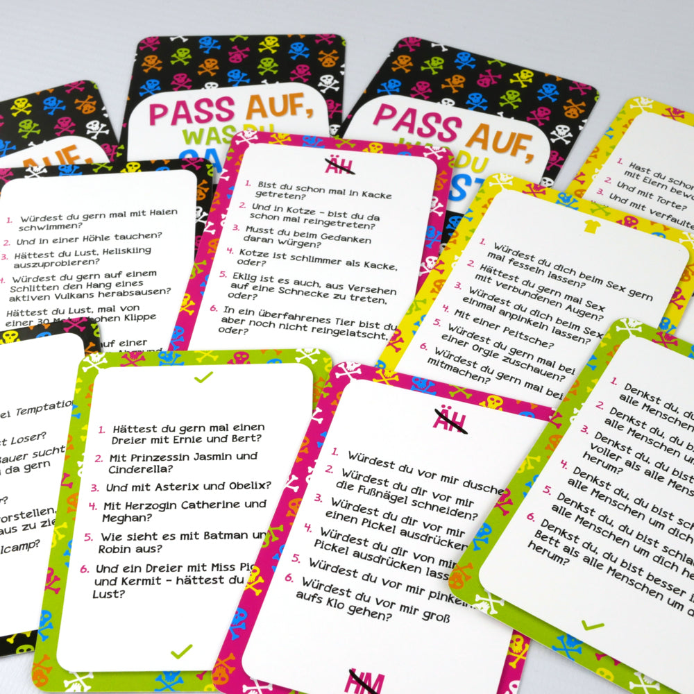 Kartenspiel Pass auf, was du sagst - Extreme