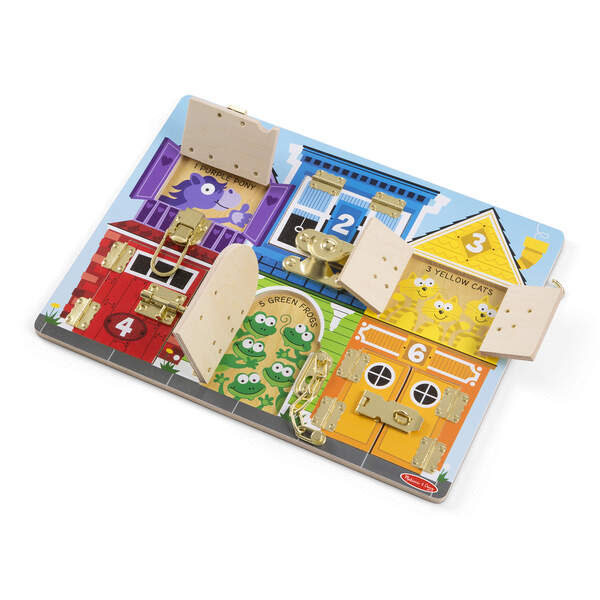Melissa & Doug Schloss- und Verriegelungsspielbrett