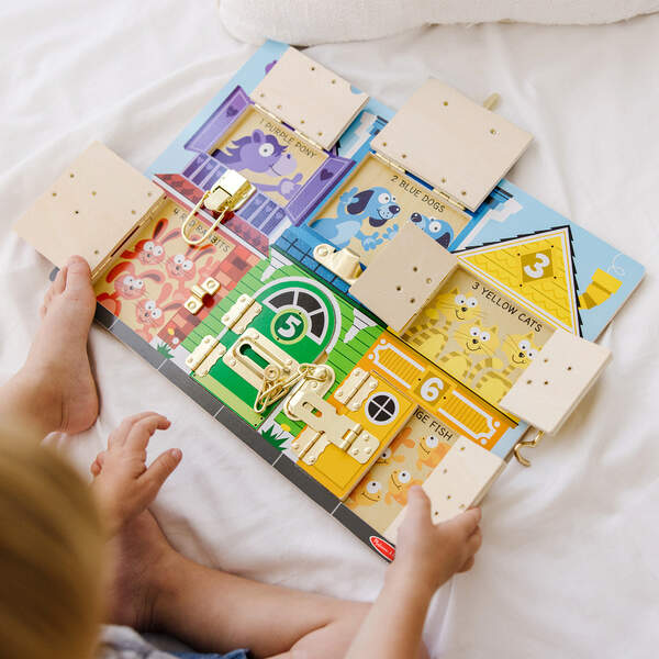 Melissa & Doug Schloss- und Verriegelungsspielbrett