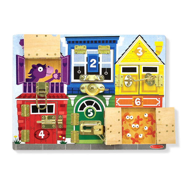 Melissa & Doug Schloss- und Verriegelungsspielbrett