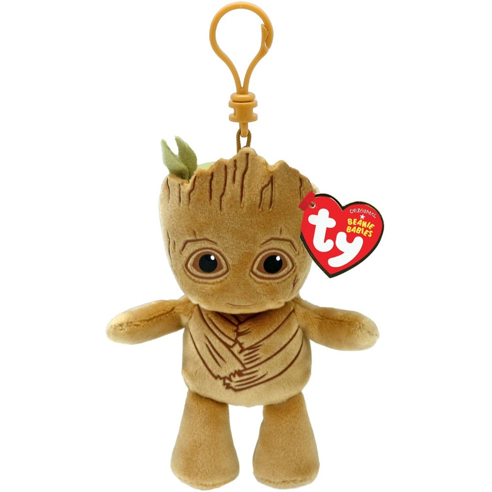TY Beanie Bellie Clip Schlüsselanhänger Marvel Groot