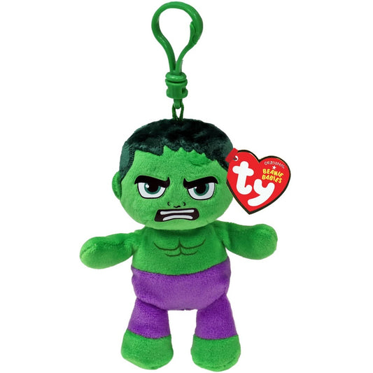 TY Beanie Bellie Clip Schlüsselanhänger Marvel Hulk