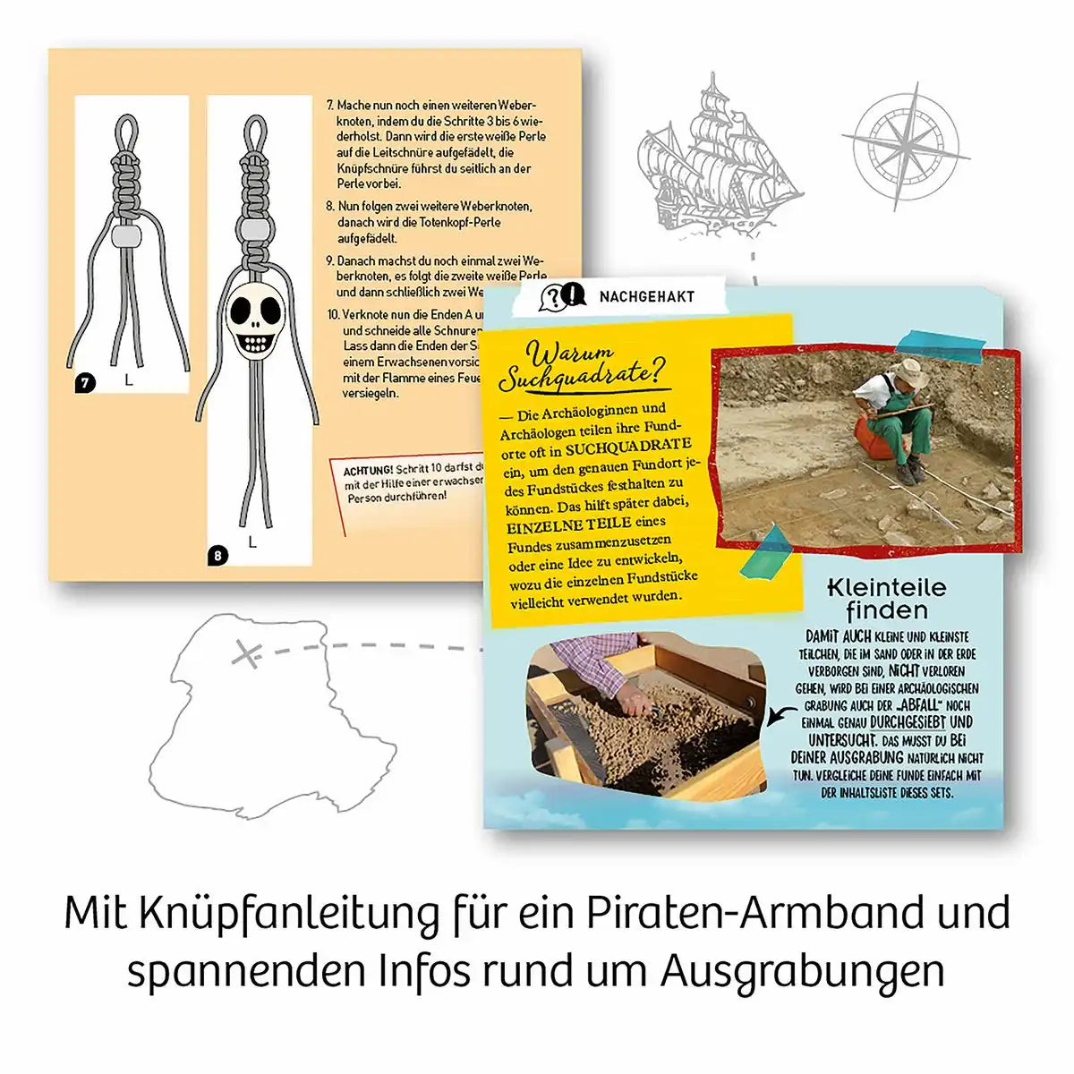 Ausgrabungsset Piraten-Schatz