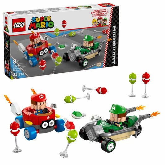 LEGO 72034 Super Mario Kart- Baby Mario vs. Baby Luigi