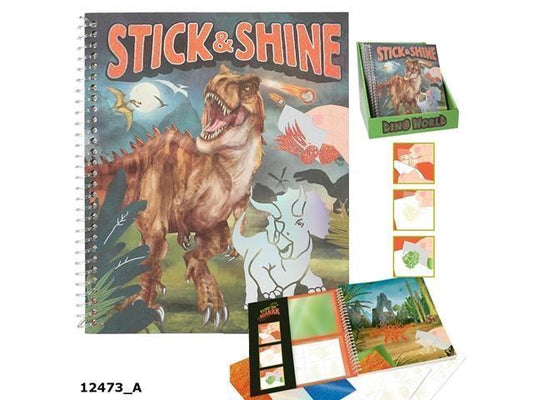 Dino World Malbuch Stick & Shine